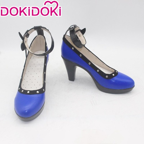DokiDoki Final Fantasy VII Tifa Cosplay Shoes Women Blue Shoes | EU 38