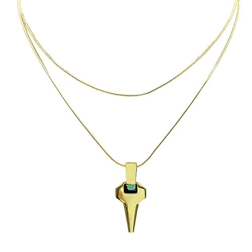 Yannasa David Martinez Necklace Cosplay Runner Pendant Gift Accessories for Men -Zinc Alloy Design
