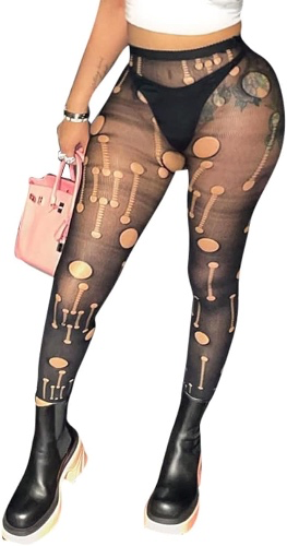Distressed Sheer Tights
