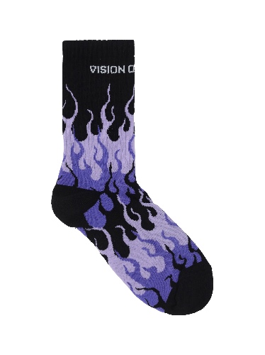 Purple Flame Socks