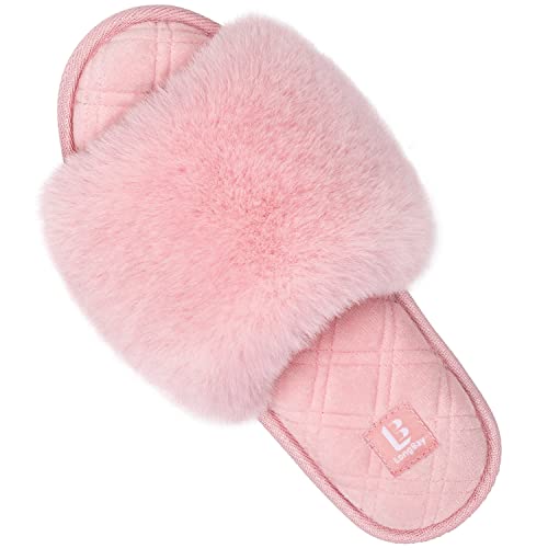 Pink Fuzzy Slippers
