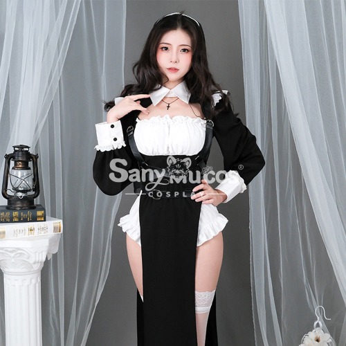 【In Stock】Sexy Cosplay Nun Suit Cosplay Costume - XXL