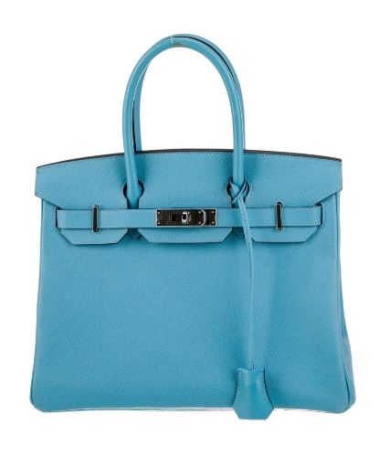 Hermès Bleu Du Nord Epsom Leather Bag