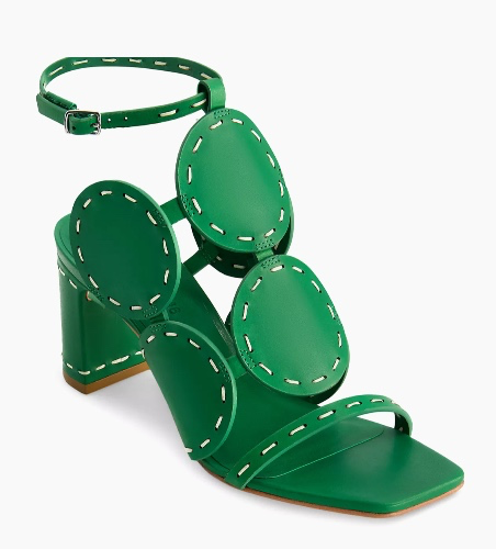 Green Bernardo Heeled Sandal 