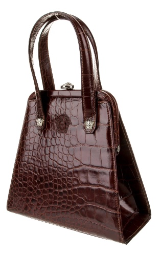 Gianni Versace Top Handle Crocodile Bag