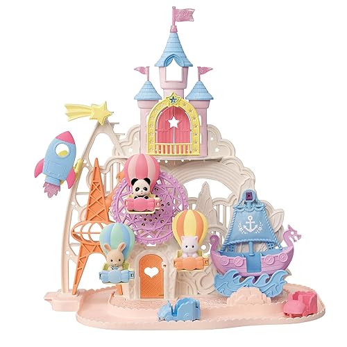 Calico Critters Baby Amusement Park, Dollhouse Playset with 3 Figures Included - Baby Amusement Park