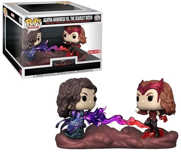 Funko Pop! Moment: Marvel - Wanda Maximoff VS Agatha - WandaVision - Figura in Vinile da Collezione - Idea Regalo - Merchandising Ufficiale - Giocattoli per Bambini e Adulti - TV Fans