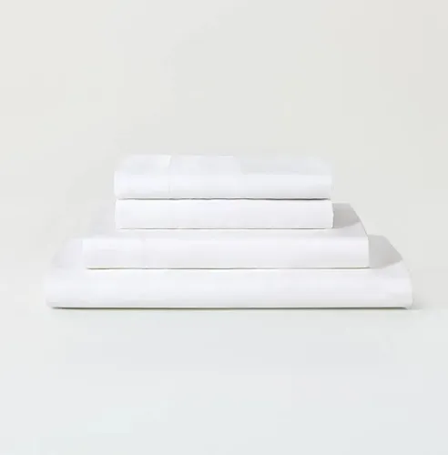 Sijo Premium 100% Austrian Eucalyptus Lyocell Tencel Sheet Set, Softer Than Silk, Architectural Digest 2022 Best Cooling Sheets Award Winner - 3pc - 2 Pillowcases 1 Fitted Sheet (Forest, Queen) - Snow Queen - 3 Piece With No Flat Sheet