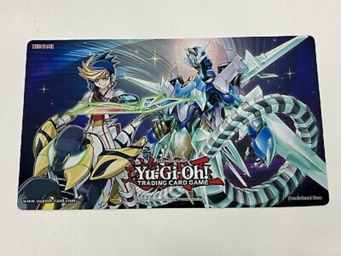 Yugioh Official Konami Yugo + Crystal Clear Wing Synchro Dragon Playmat New!  | eBay