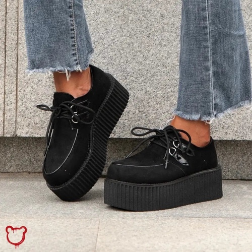 Creeper Footwear: Diverse Designs - Black Leopard / 38