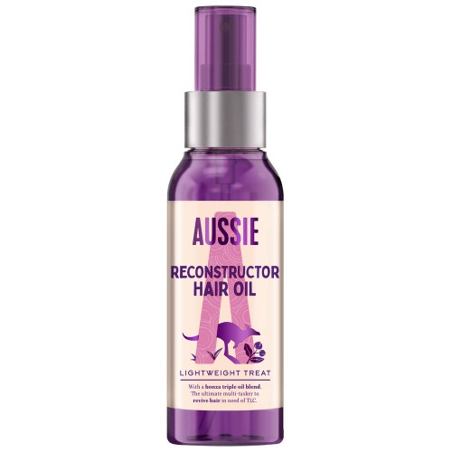 Aussie Reconstructor Hair Oil With Avocado Oil, Leave-In Conditioner Hair Treatment With Jojoba Oil and Macadamia Nut Oil, 3 Miracle Hair Serum For Dry Damaged Hair, 100 ml