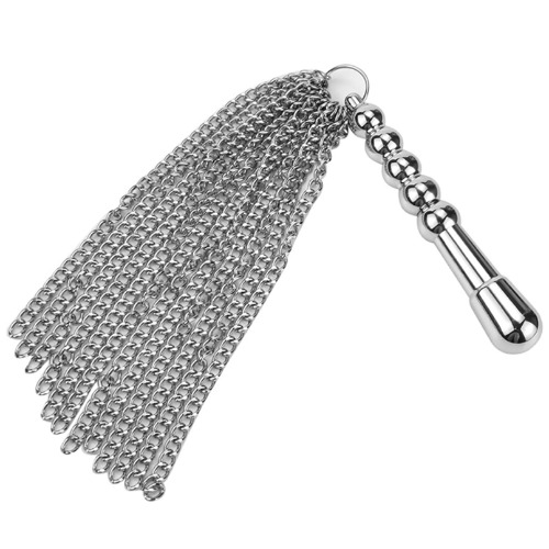 SNAILAGE Horse Riding Whip, Metal Tassel Riding Crop Flogger Teaching Training Tool for Equestrian with Metal Handle