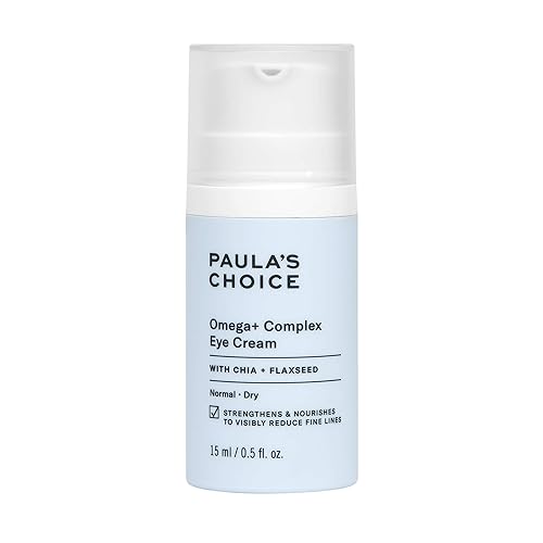 Paula's Choice Omega+ Complex Anti-Aging Eye Cream with Squalane & Niacinamide, Deep Hydration to Firm & Brighten Eyes, for Wrinkles, Dark Circles & Fine Lines. 0.5 Ounces