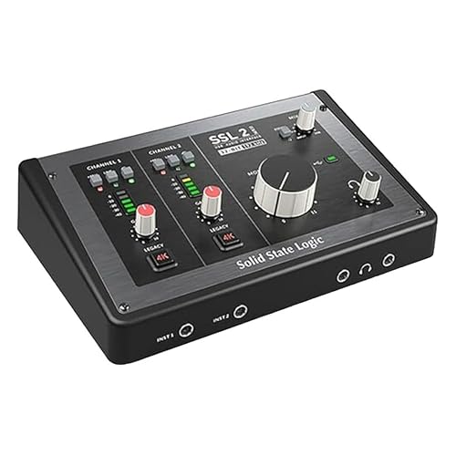 Solid State Logic SSL 2 MKII 2 x 2 USB Audio Interface with Dual Pro-Grade Headphone Outputs, Next-Gen Converters, and 4K Analogue Enhancement