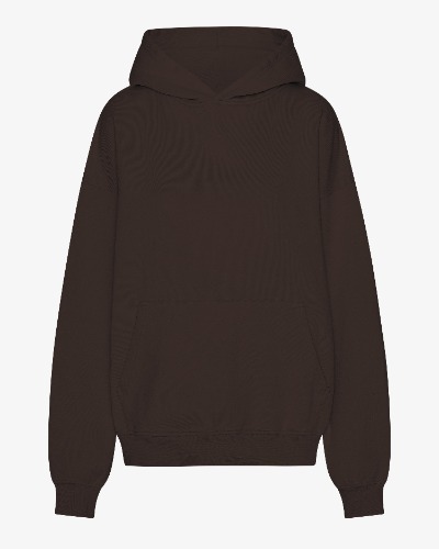 Organic Oversized Hood - Coffee Brown | S