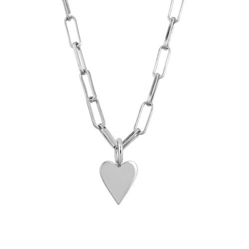 Silver Helena Charm Necklace - 26"