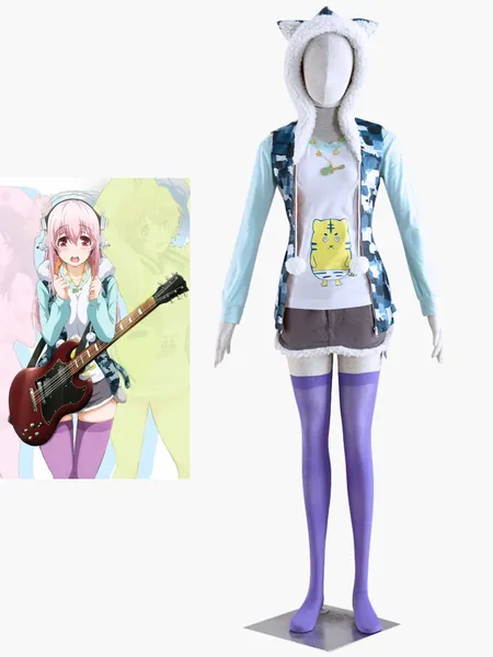 Super Sonico Sonico Cosplay Costume 
