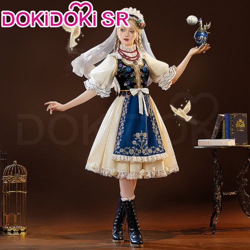 DokiDoki-SR Game Identity V Cosplay Perfumer Vera Nair Costume Judith the Dove | Costume Only M-Order Processing Time Refer to Description Page
