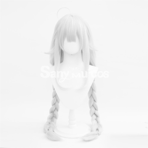 【In Stock】Game Azur Lane Cosplay MNF Le Malin White Weave Long Cosplay Wig