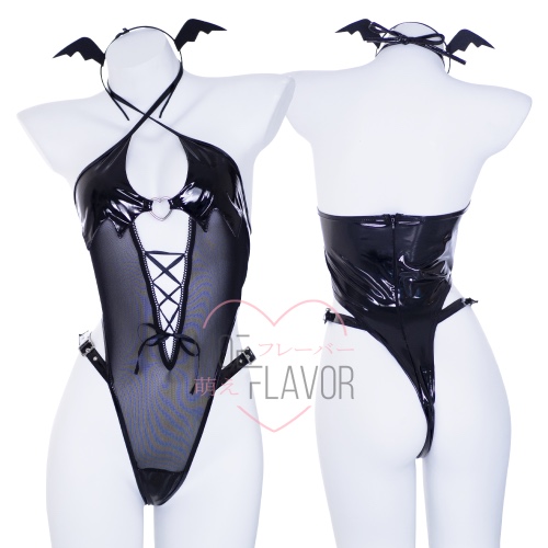 Sheer Succubus Bodysuit - Black / XS/S