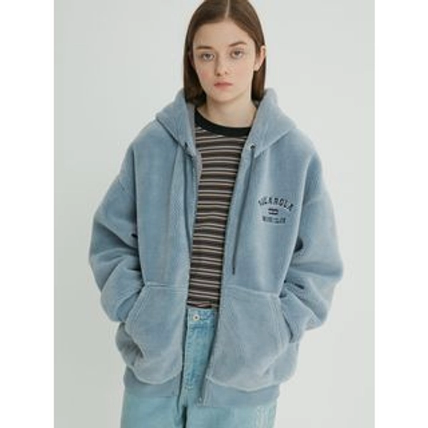 "Snug Club" Fleece Zip-Up Hoodie