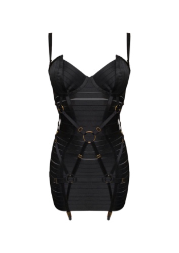 Adjustable Bondage Angela Dress | Black / M