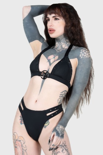 Feelin' Evil Bikini | L / Black / 91% Polyester 9% Elastane