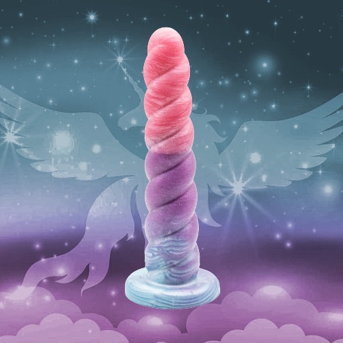 Horny Unicorn Dildo - Add Suction Cup / Medium 00-50