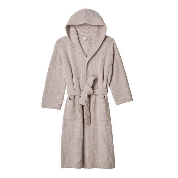 Barefoot Dreams Silver Ice Ribbed Robe 