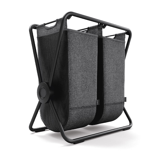 double x-frame hamper | double / black