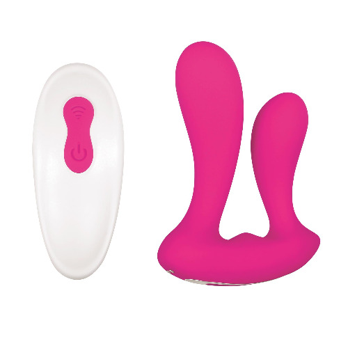 Adam and Eve Dual Entry Vibrator With Remote Control - Vibrators | Adam & Eve