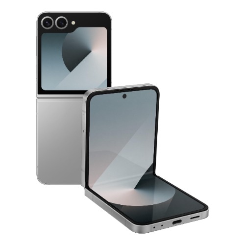 Samsung Galaxy Z Flip6 5G AI Smartphone (Silver Shadow, 12GB RAM, 256GB Storage) - Z Flip6 - Silver Shadow