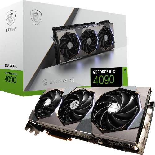 MSI Geforce RTX 4090 Suprim X 24G Graphic Card I Nvidia Geforce RTX 4090 Gpu|24 Gb Gddr6X 384-Bit Memory,|21 Gbps Speed|Pci Express 4 Interface|Upto 2640 Mhz|Torx Fan 5.0,Tri Frozr 3S,pci_e