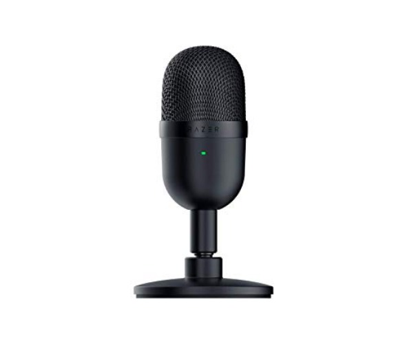 Razer Seiren Mini USB Condenser Microphone: for Streaming and Gaming on PC - Professional Recording Quality - Precise Supercardioid Pickup Pattern - Tilting Stand - Shock Resistant - Classic Black - Classic Black - Seiren Mini
