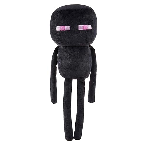 Mattel Minecraft Basic 8-inch Plush Enderman Figure, Soft Doll Inspired by Video Game Character, Collectible Toy - 8-inch - Enderman