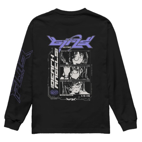 MEGANE GIRLS LS TEE [BLACK] | L