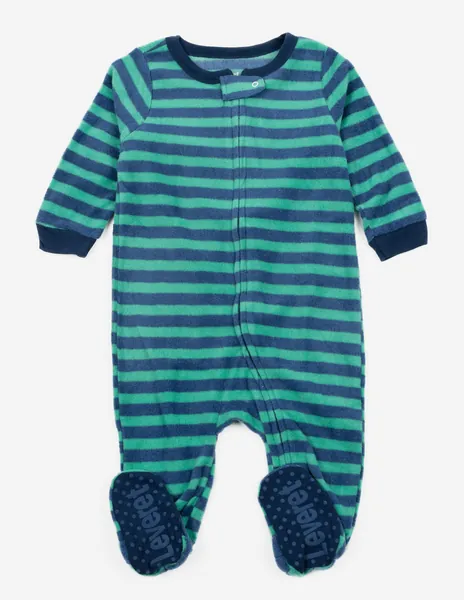 Baby Footed Fleece Striped Pajamas