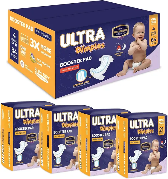 Dimples Booster Pads 84 Count