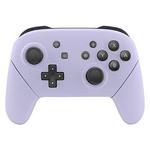 eXtremeRate Light Violet Faceplate Backplate Handles for Nintendo Switch Pro Controller, DIY Replacement Hand Grip Housing Shell Cover for Nintendo Switch Pro Controller - Controller NOT Included