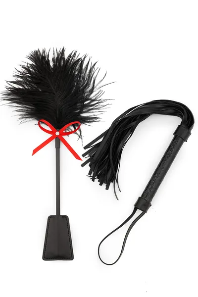 Whip Set, Feather Whip, Horse Riding Whip, French Tickler