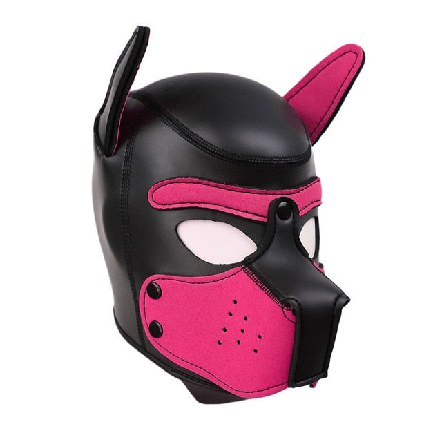 Colored Puppy Play Mask (8 Colors) - Rose Mens