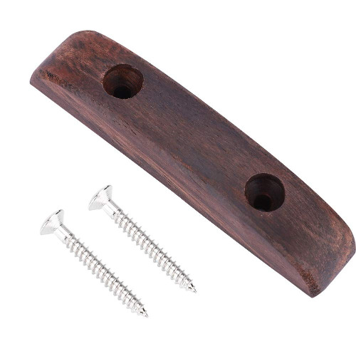 Basgitarr Thumb Rest Durable Rosewood Thumb Rest & Screws For Bass Guitar 2.56in