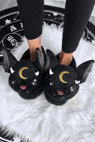 Vampir Slippers | S/M / Black / 100% Polyester