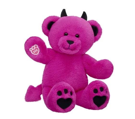 Online Exclusive Devilishly Hot Pink Teddy Bear | Build-A-Bear®