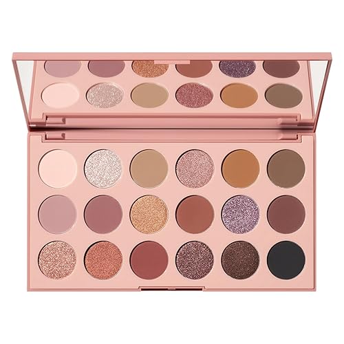 Morphe 18W Makeup Palette - Natural Wonder Artistry Palette with 18 Earth-Toned Matte & Shimmer Pigments - Made to Build, Blend & Layer Flawlessly for Everyday, Versatile Makeup Looks (0.68 oz) - 18W