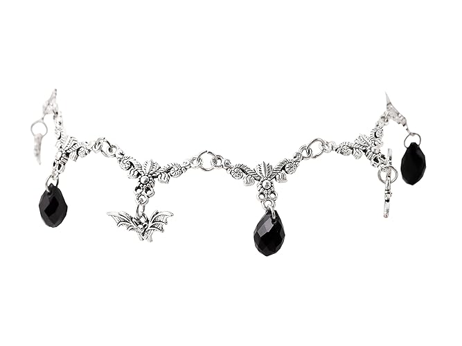 Sacina Gothic Bat Choker Necklace, Victorian Necklace, Vampire Bat Pendant, Goth Halloween Jewelry Gift for Women, Christmas Gift for Women (Bat Choker)