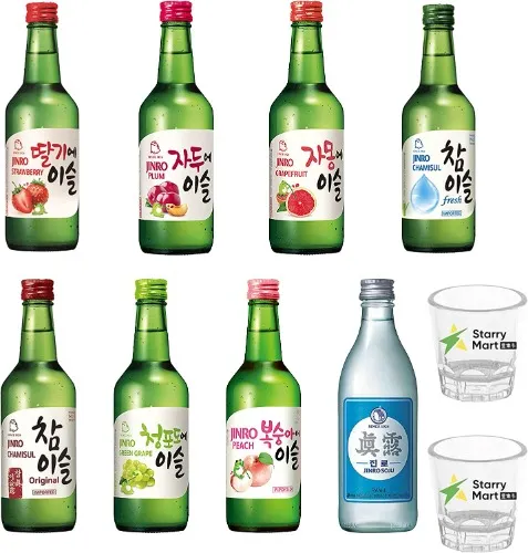 Jinro Chamisul Soju - All Flavours Bundle Set (The Ultimate All Flavour Set)