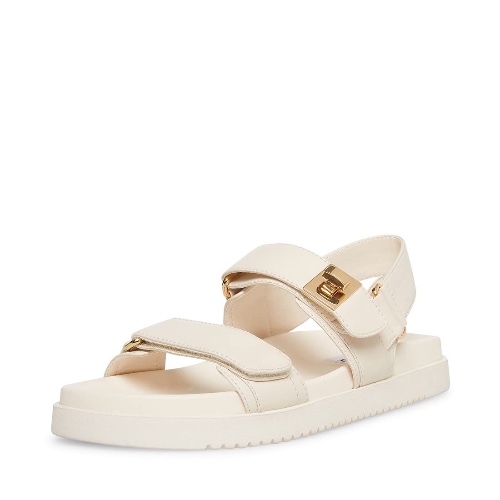 Steve Madden Mona Sandalia para Mujer - 27.0 cm - cuero color hueso