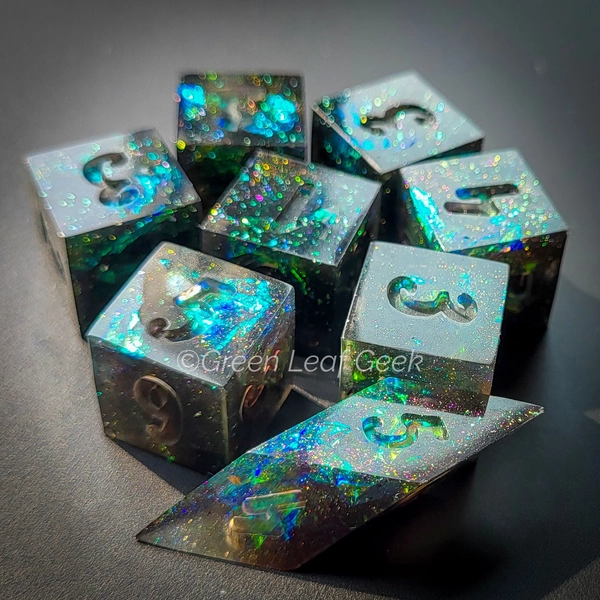 Needle & Thread 8 D6 dice set - choice of ink