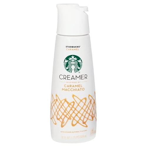 Starbucks Liquid Coffee Creamer, Caramel Flavored Creamer 28 fl oz - 28 Fl Oz (Pack of 1)